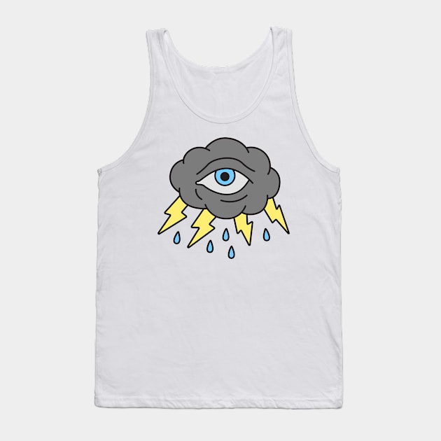 CLOUD STORM (Print on back) - Hypebeast streetstyle Tank Top by JosanDSGN